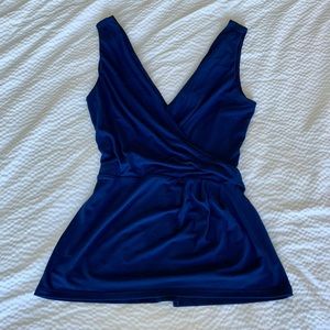 H&M (EUC)✨V-NECK WRAP SHIRT